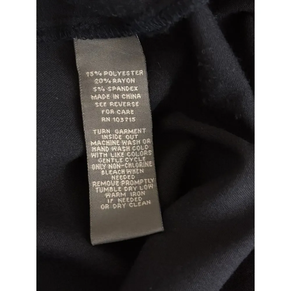 Sharagano Women Shift Collared Zip Up Size 6Dress 4 Pockets Navy Blue - Picture 7 of 10